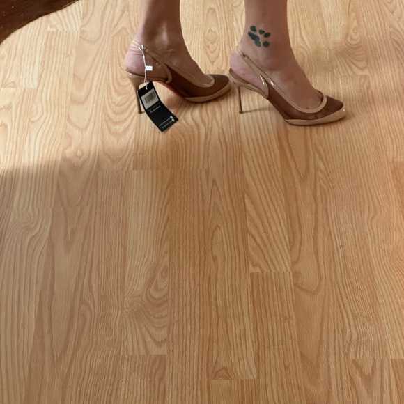 Authentic Christian Louboutin mesh sling backs - Picture 7 of 9